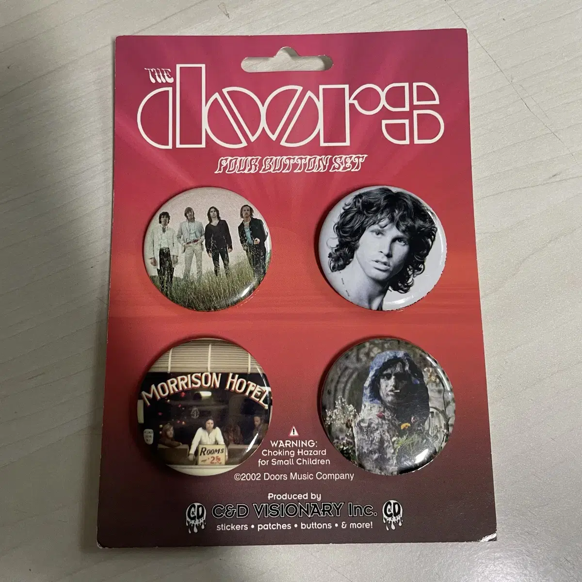 도어즈 The doors 공식 굿즈 빈티지 뱃지세트 짐모리슨